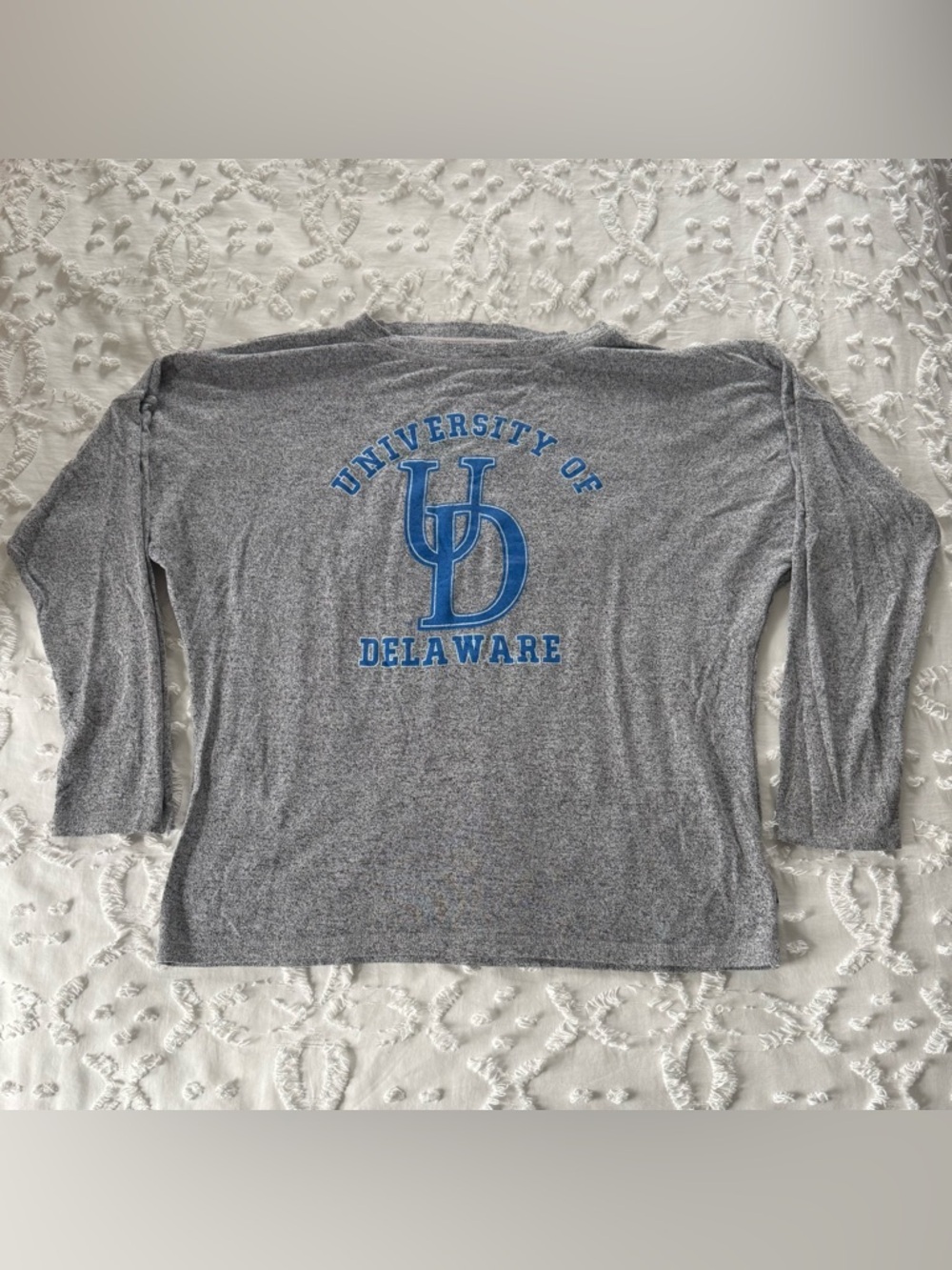 University of Delaware Gray Graphic Long-Sleeve